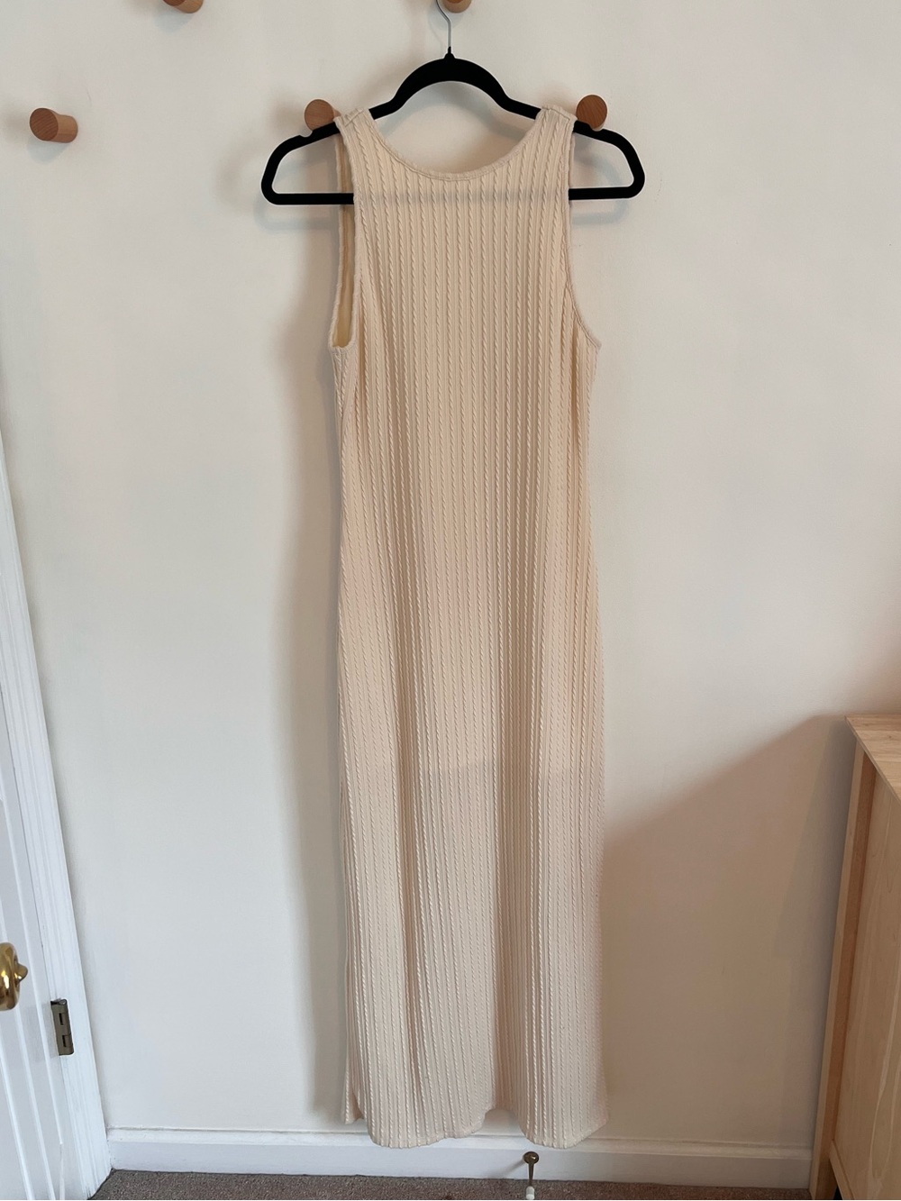 Elegant Cream Maxi Dress